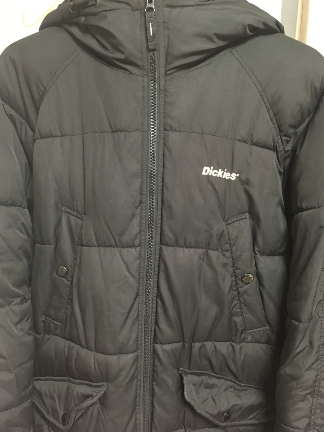 디키즈 남녀공용 롱패딩 블랙 상품이미지2