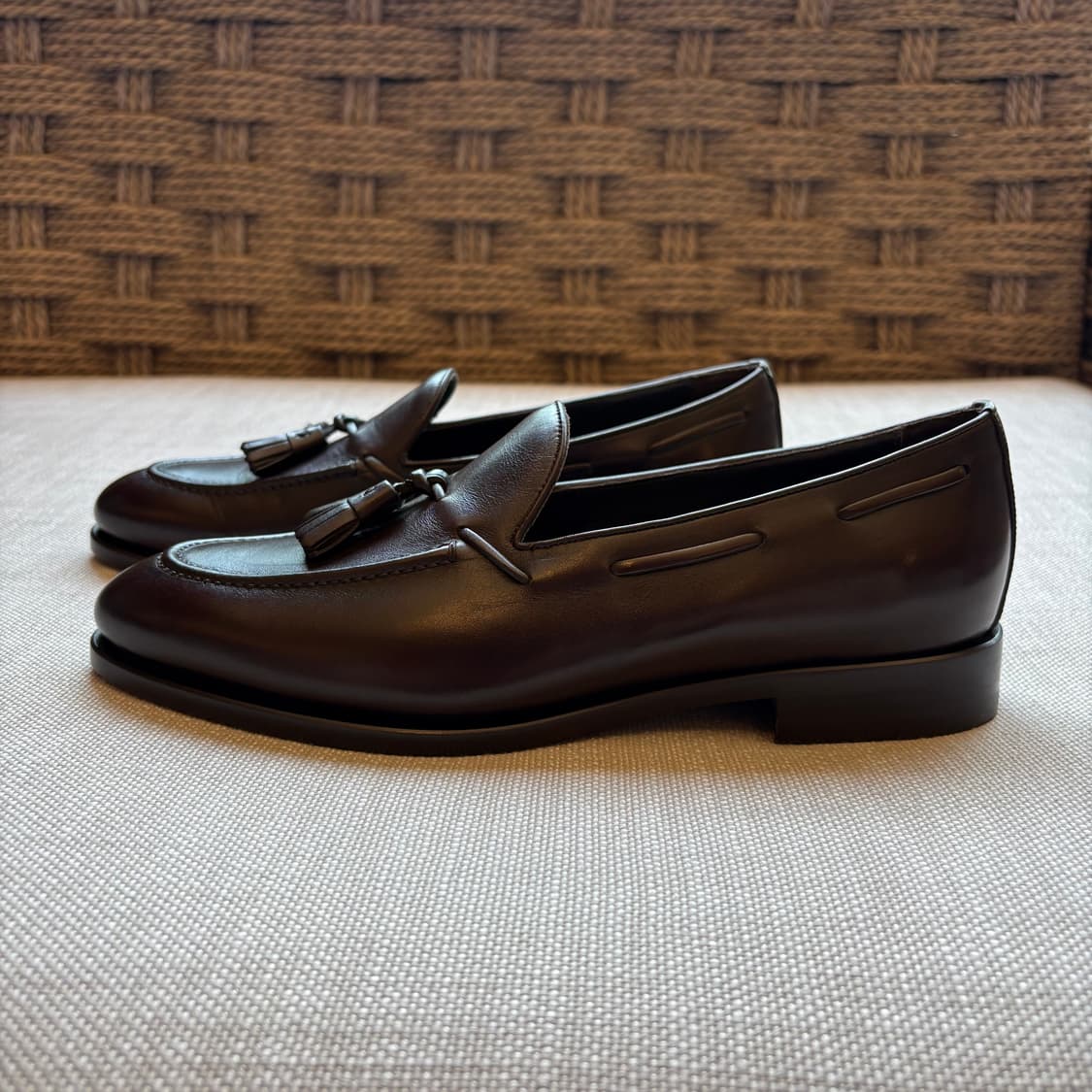 (EU41) Italy SUITSUPPLY 다크 브라운 태슬 로퍼 상품이미지3