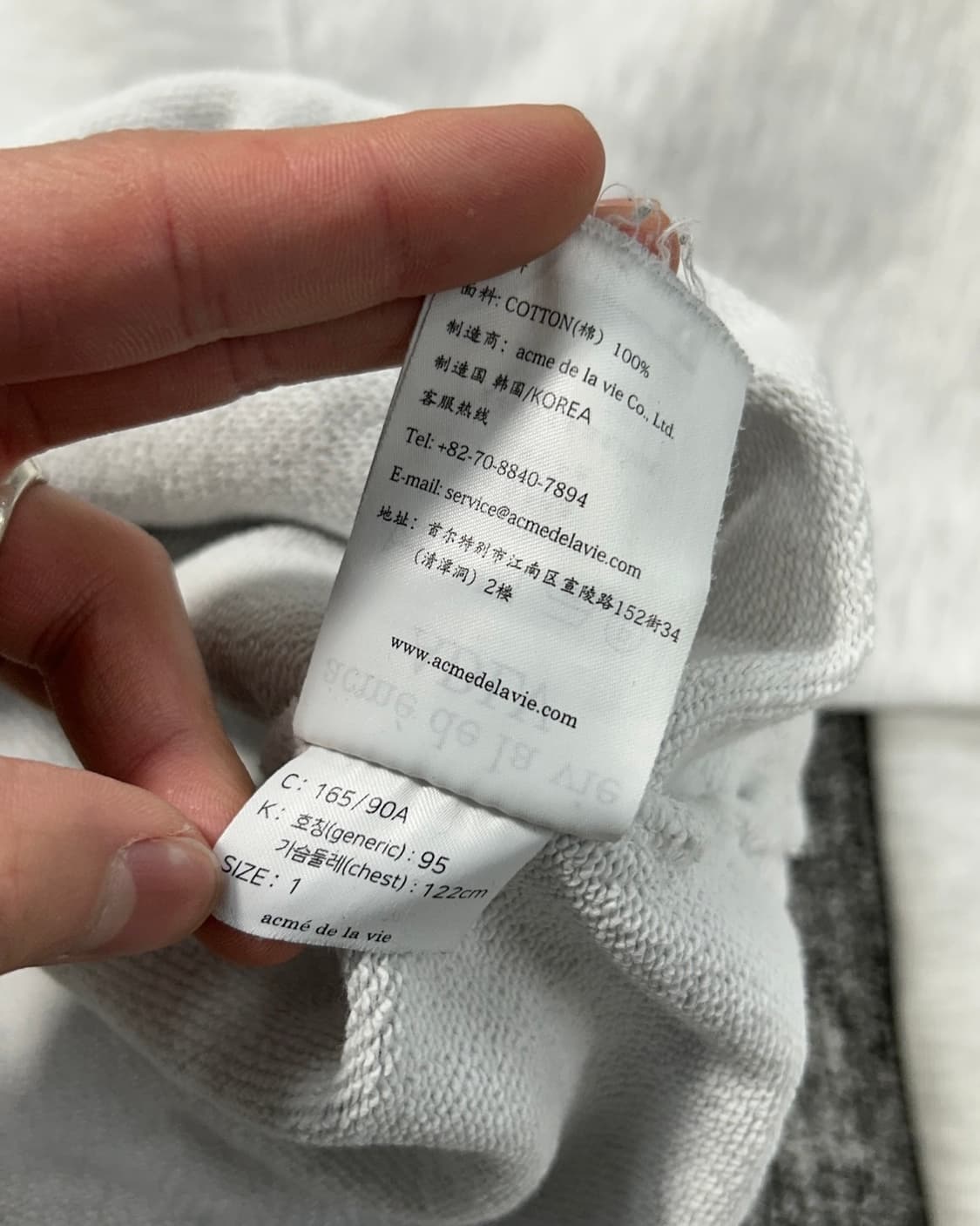 ADLV 빈티지 데미지 코튼 후드티 상품이미지9