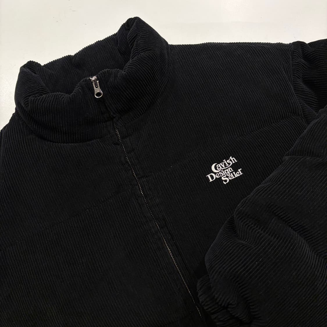 [L] Cavish Design Seller 검정 코듀로이 패딩 B247 상품이미지3