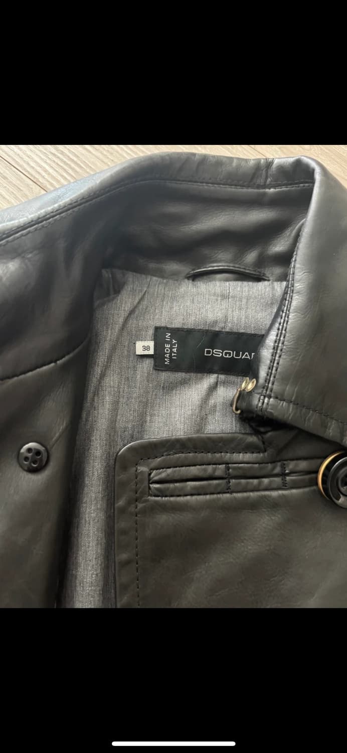 디스퀘어드2 더블브레스트 나폴레옹 레더 자켓 상품이미지3