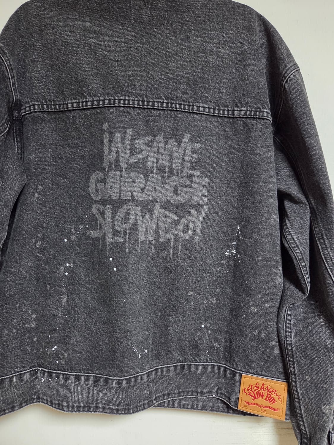 [셋업] 인세인개러지 x 슬로우보이 페인티드 데님 셋업 상품이미지4