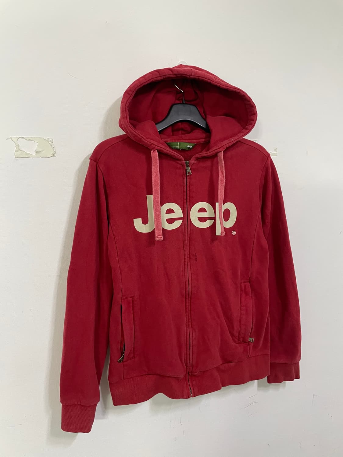 Jeep 지프 레드 후드집업 상품이미지1