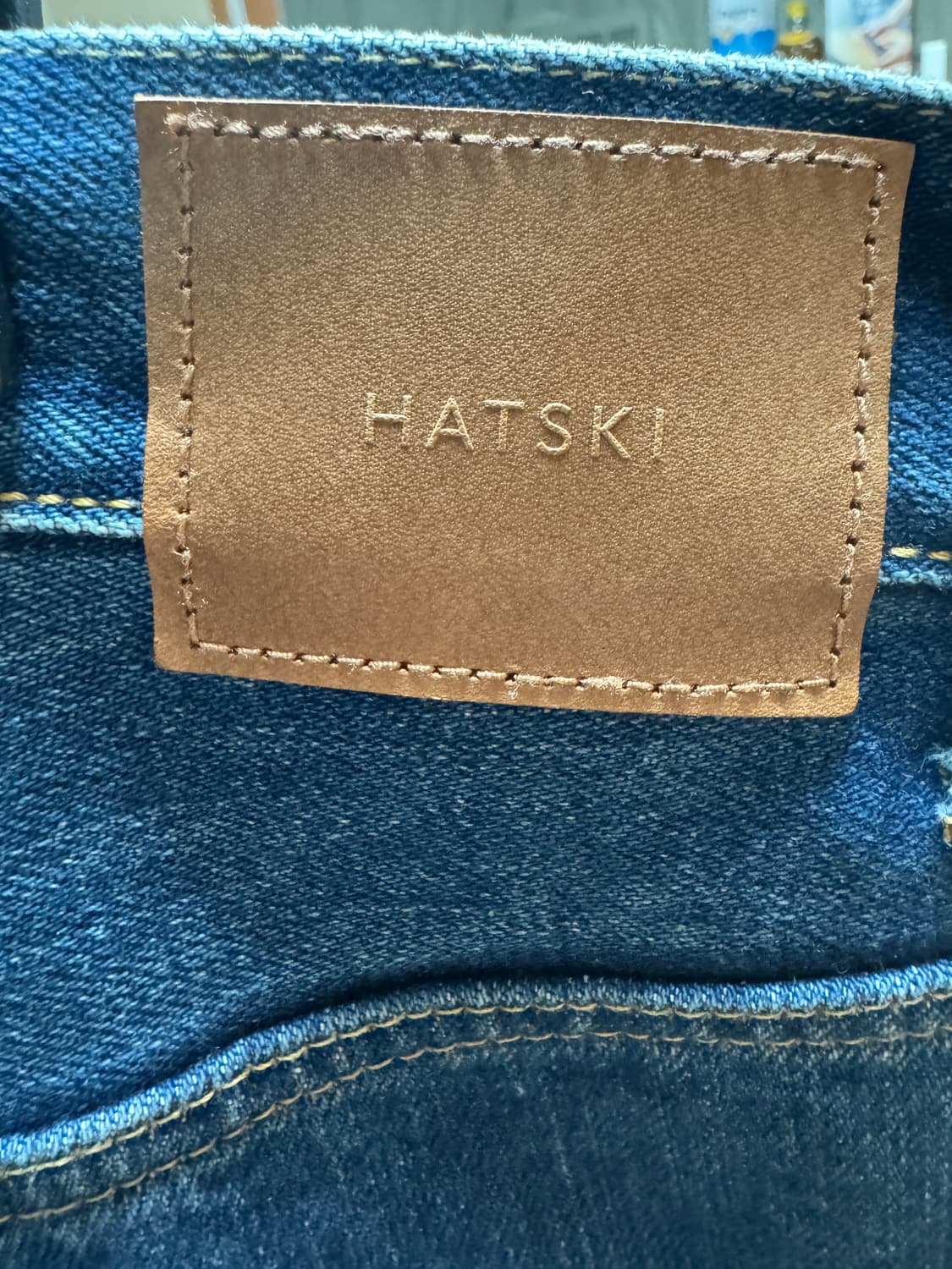 하츠키 와이드 테이퍼드 데님 유즈드블루(4사이즈) 상품이미지4