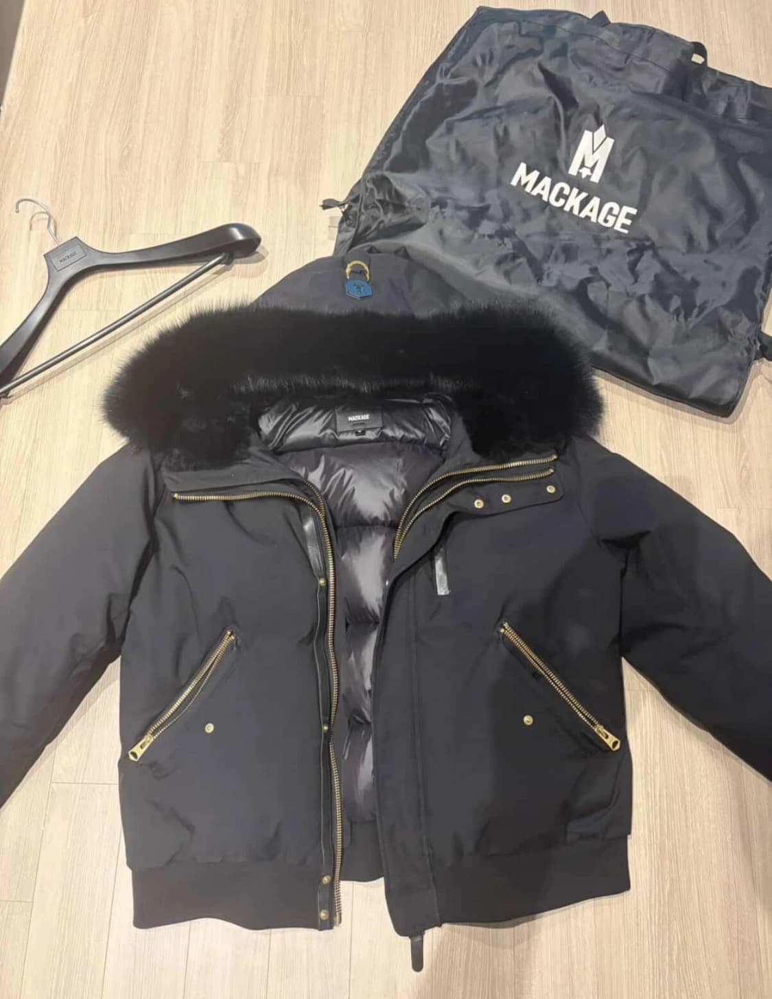 맥케이지 딕슨 블랙 패딩 46사이즈 상품이미지1