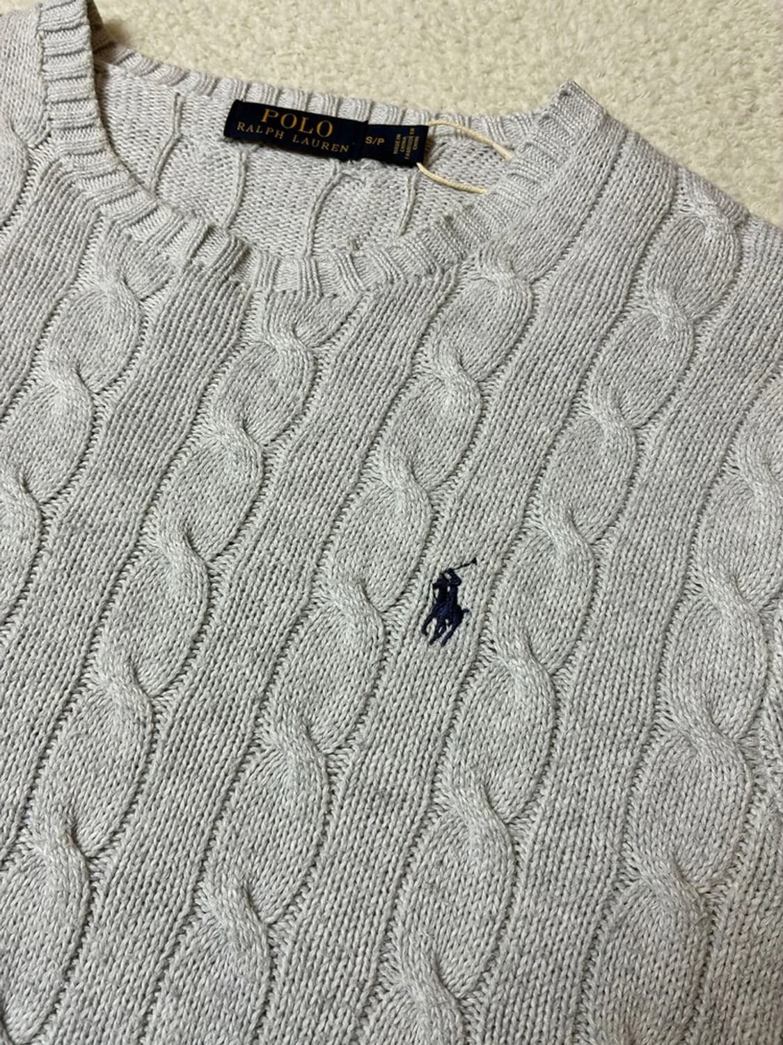 폴로 랄프로렌 10's 코튼 꽈배기 니트 PN6622 상품이미지3