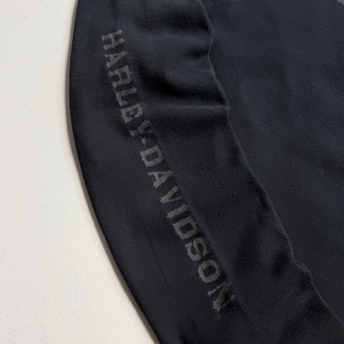 할리데이비슨 00s 롱혼 스컬 롱슬리브 블랙 상품이미지5