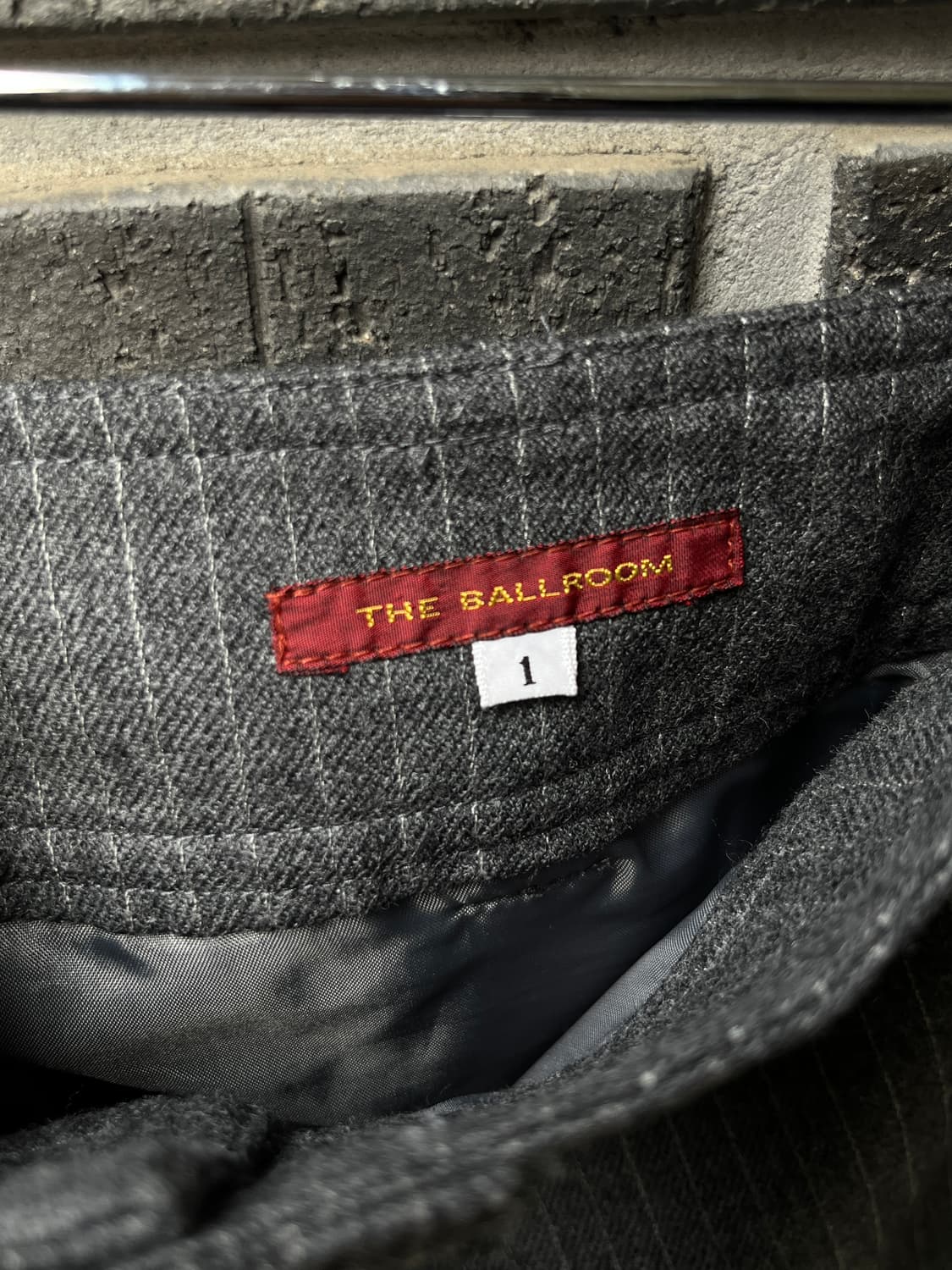 The ballroom 패치워크 울 스커트 그레이 상품이미지9