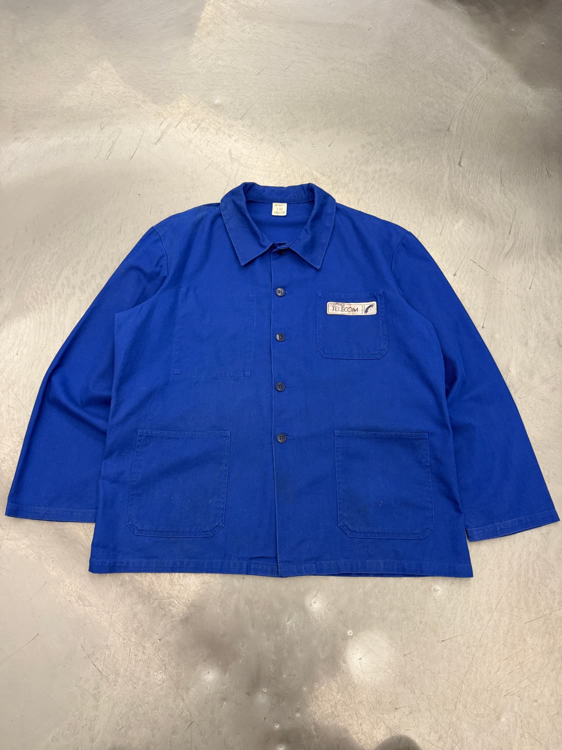 OLD FRENCH TELECOM BELTED 빈티지프렌치워크자켓 상품이미지1