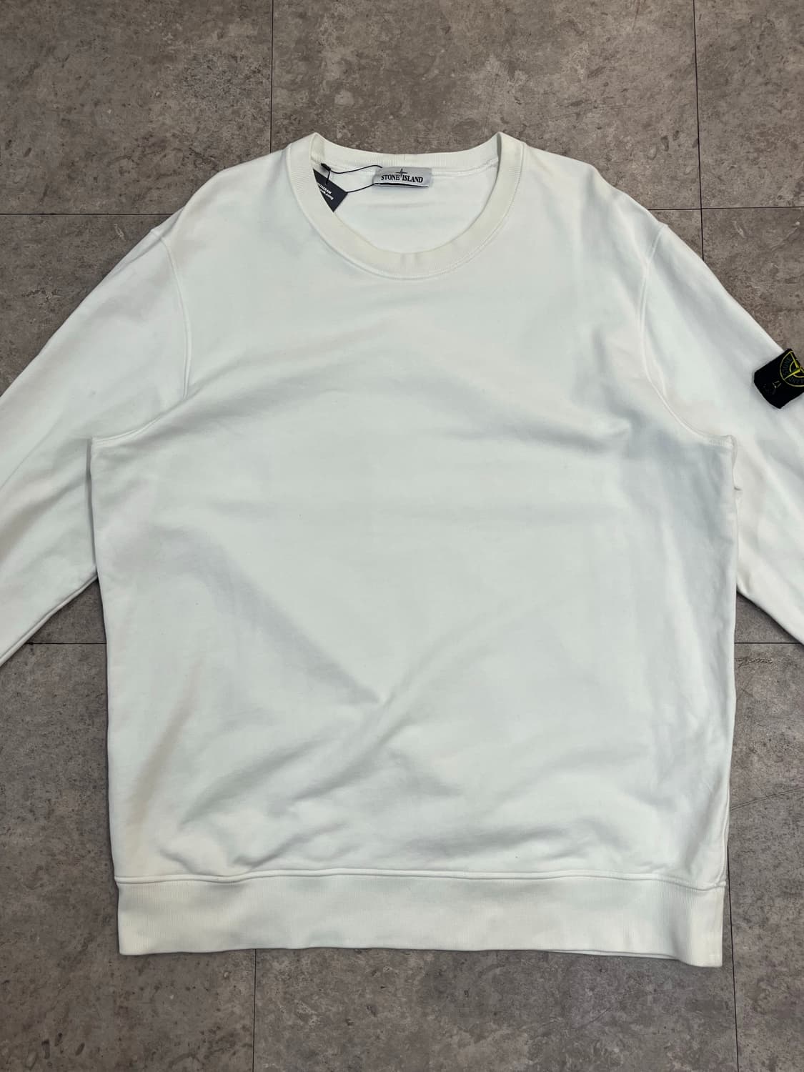 스톤아일랜드 맨투맨 화이트 3XL #csz3594 상품이미지4