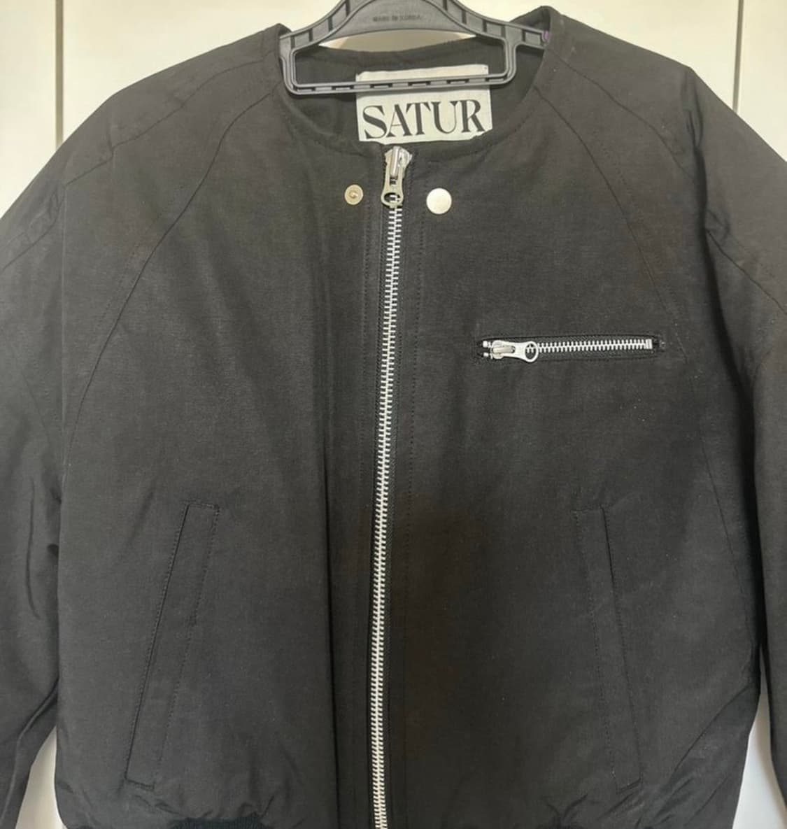 세터 블랙 경량봄버 자켓 상품이미지3