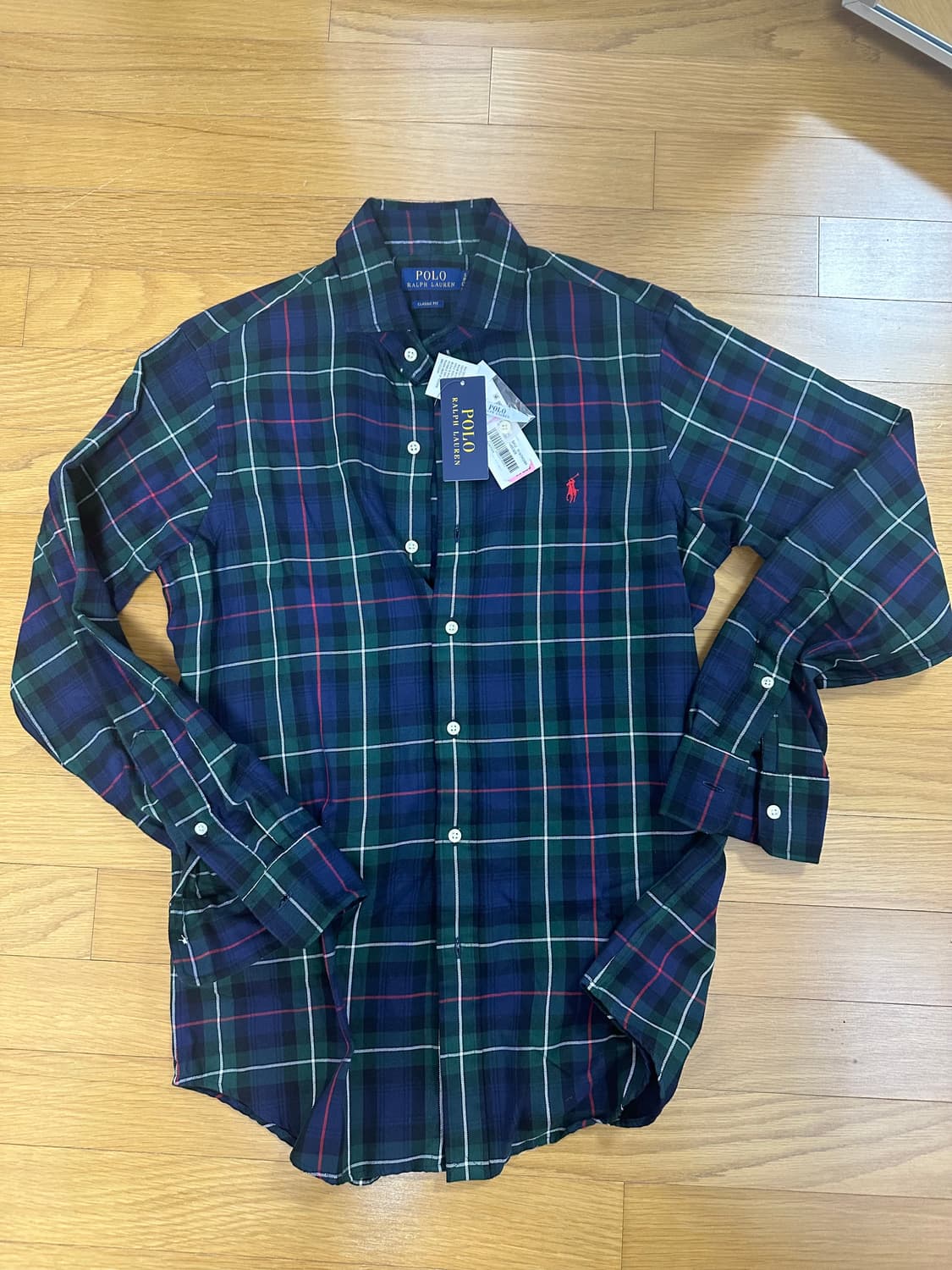 폴로 랄프로렌 블랙와치 셔츠 새상품 상품이미지1