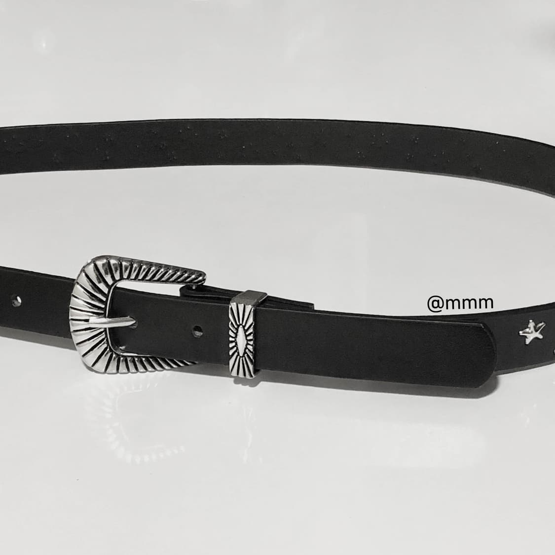 [Unisex] 스타찡 웨스턴 장식 가죽벨트 상품이미지4