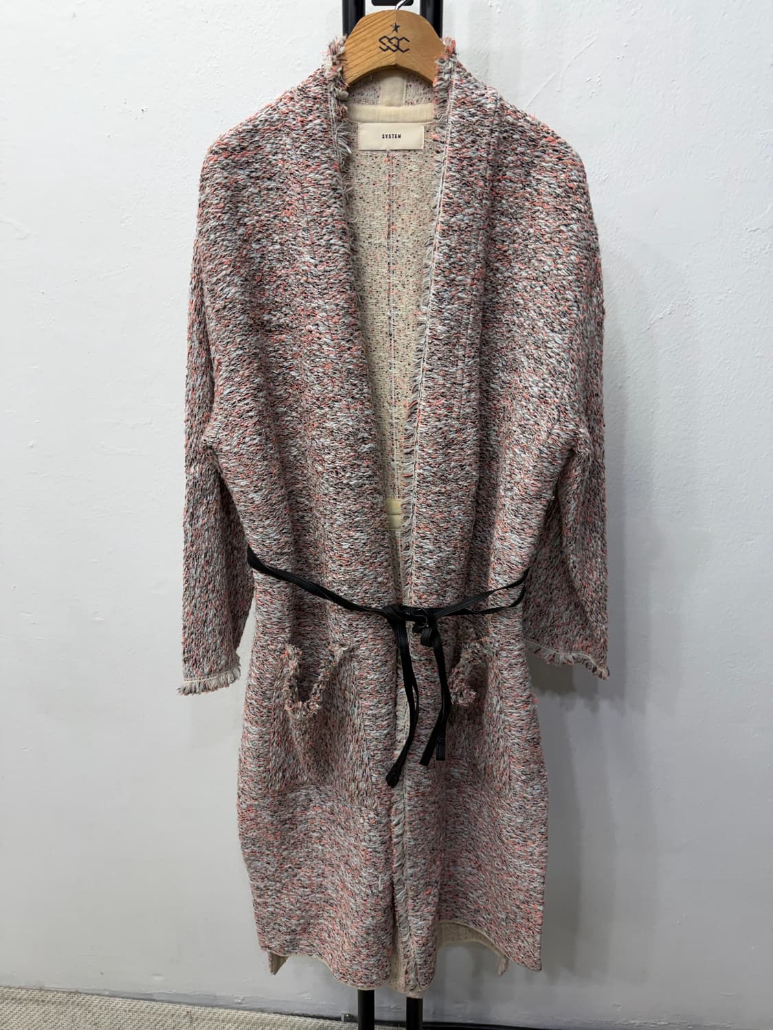 정품) SYSTEM 시스템 한섬 트위드 자켓 가디건 90 F 상품이미지1