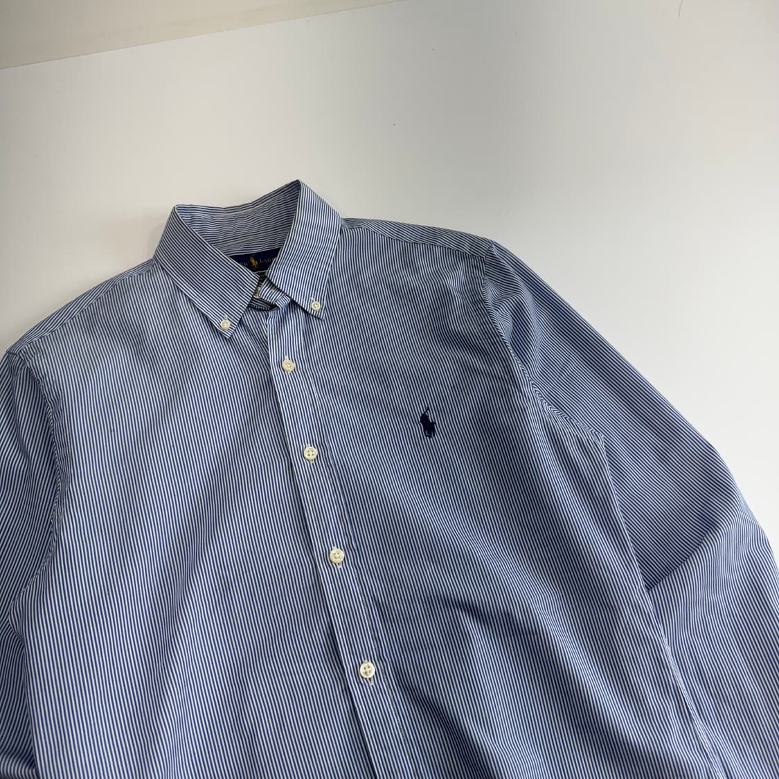 Polo 폴로 네이비 포니 블루 스트라이프 셔츠 상품이미지4