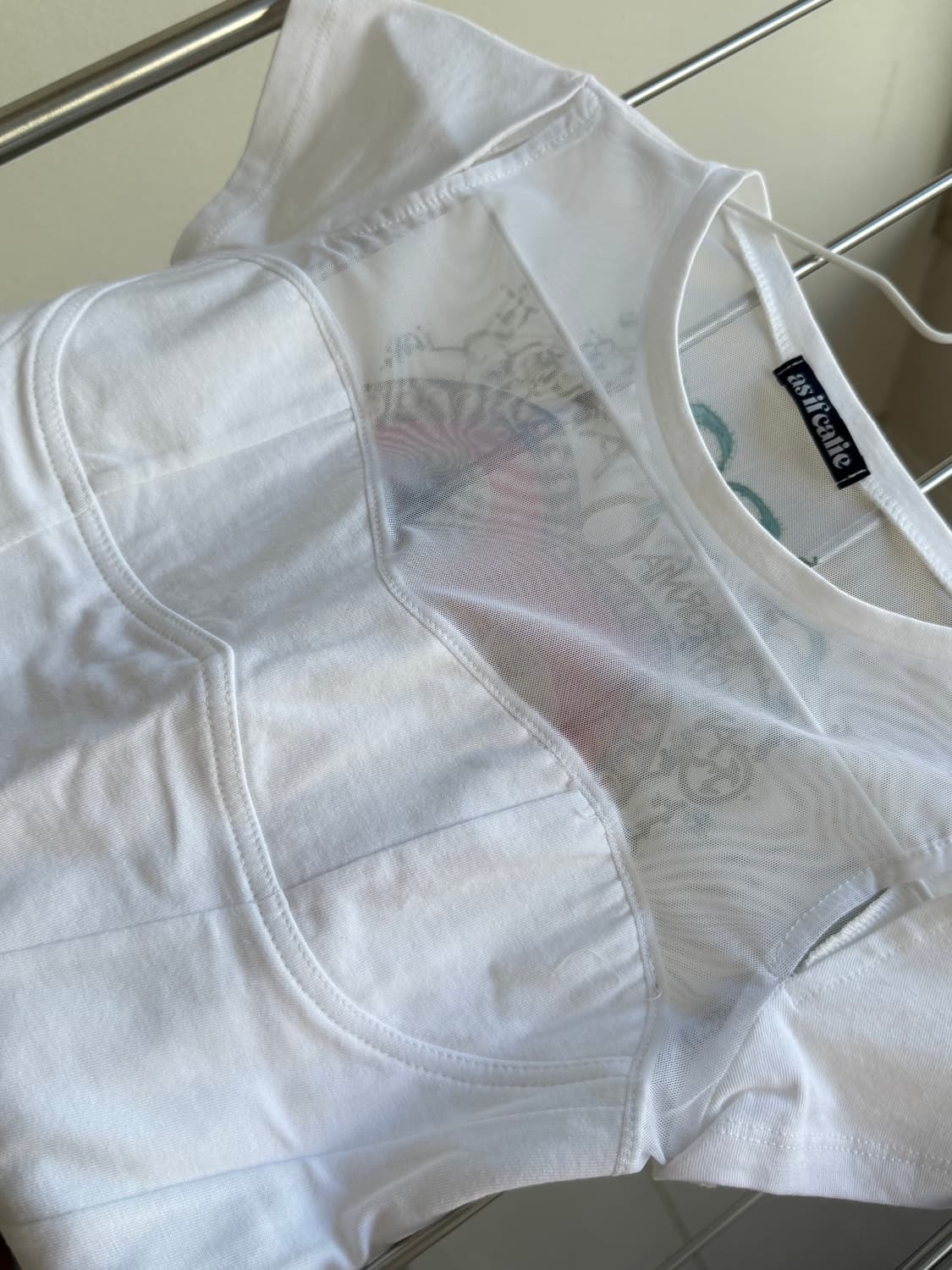 As If Calie 코르셋 메쉬 티셔츠 (29cm) 애즈이프칼리 자라 상품이미지9