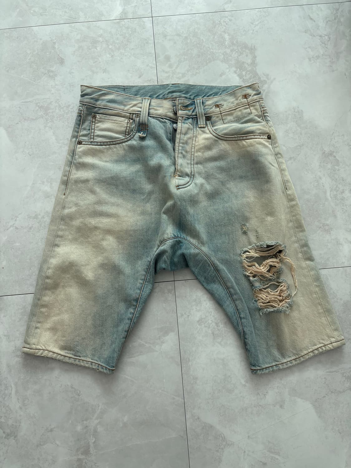 R13 데님 반바지 상품이미지1