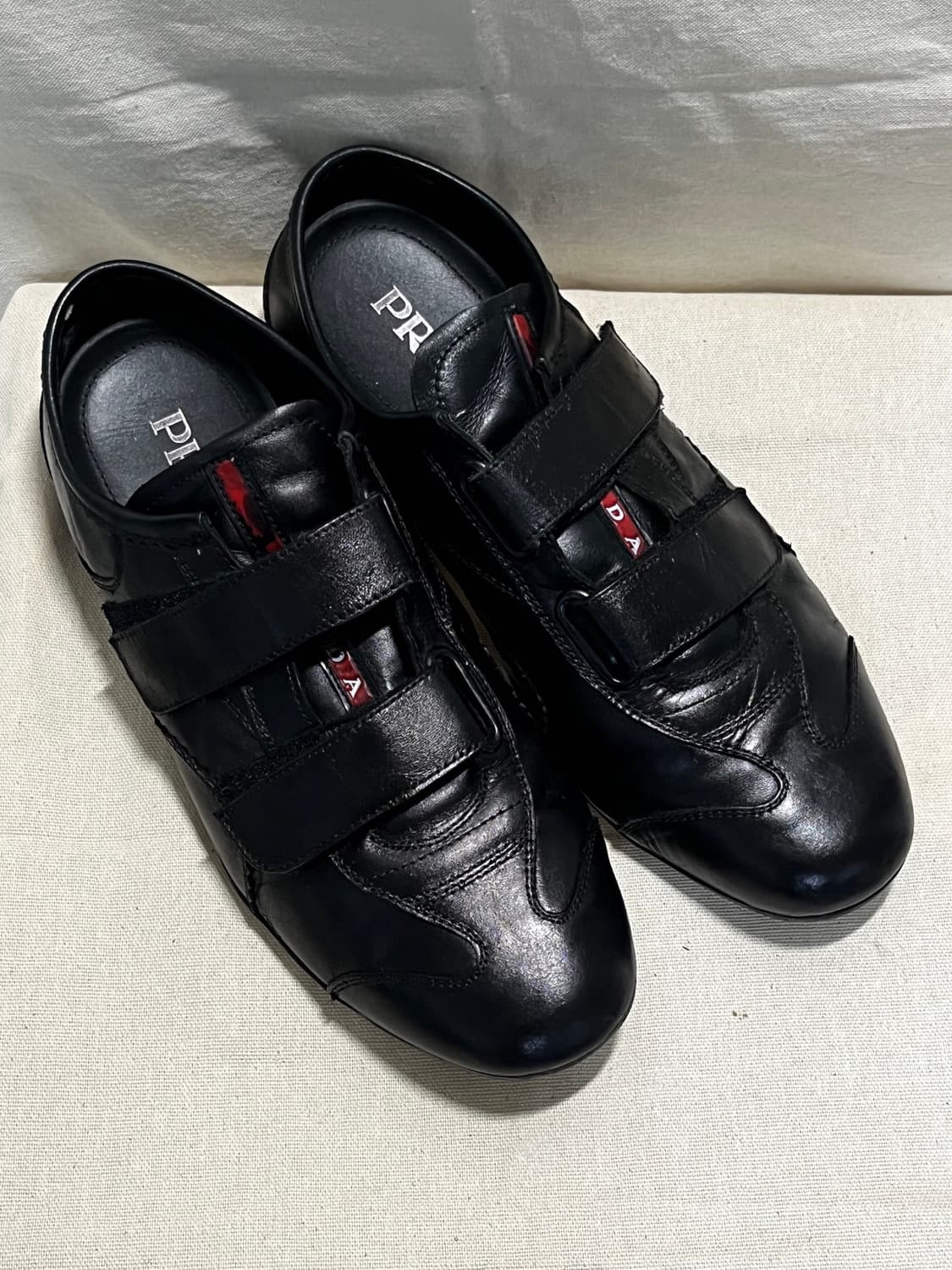 프라다 [PRADA] 프라다 스포츠 아카이브 벨크로 레더 스니커즈 상품이미지1