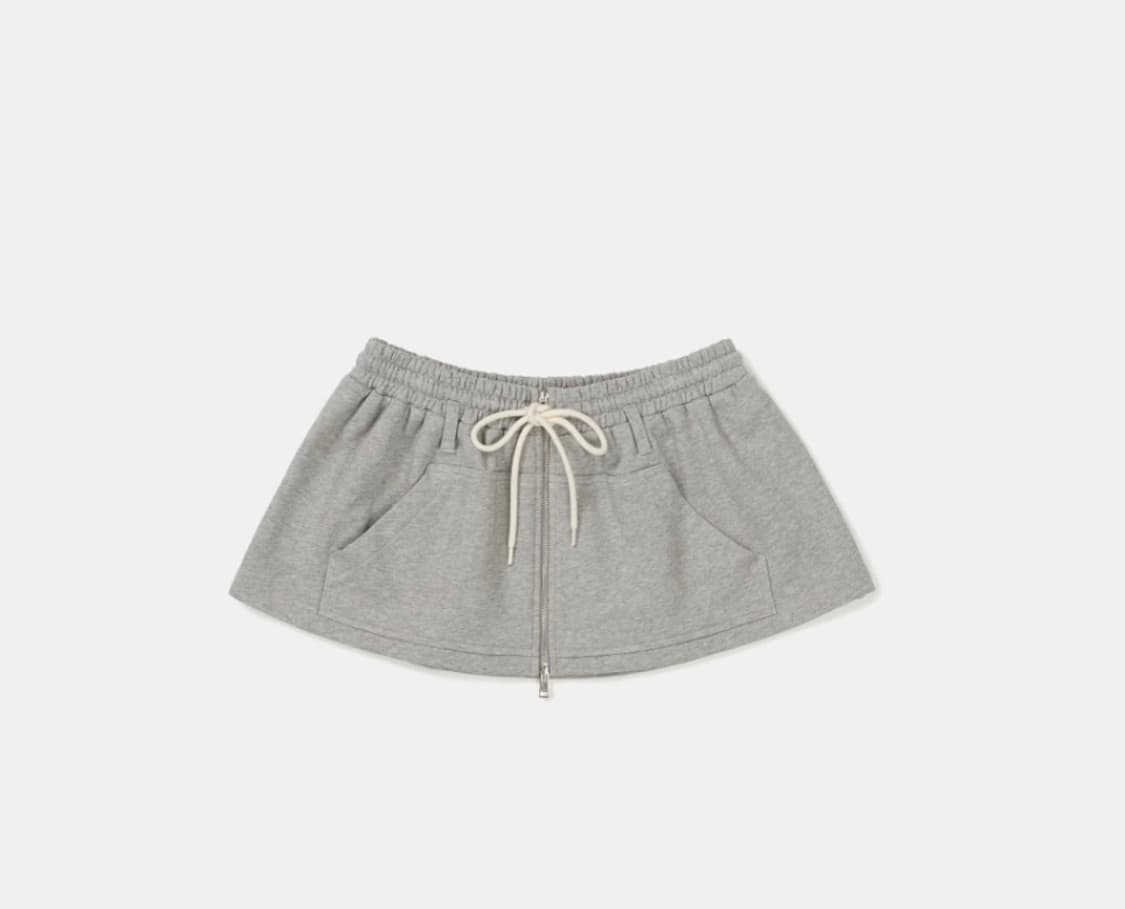 LCDC TM 레이어드 집업 스커트 그레이 스몰 사이즈 상품이미지3