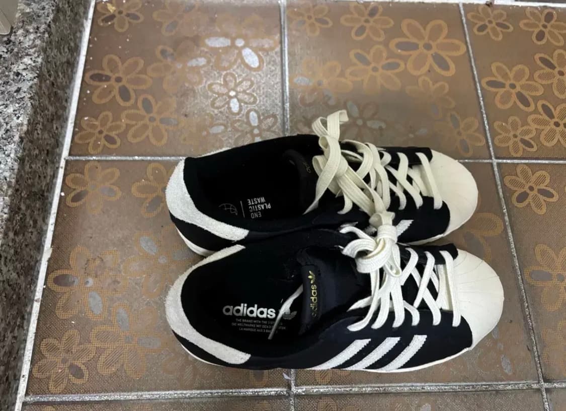 아디다스 슈퍼스타 82 블랙 화이트 230 상품이미지5