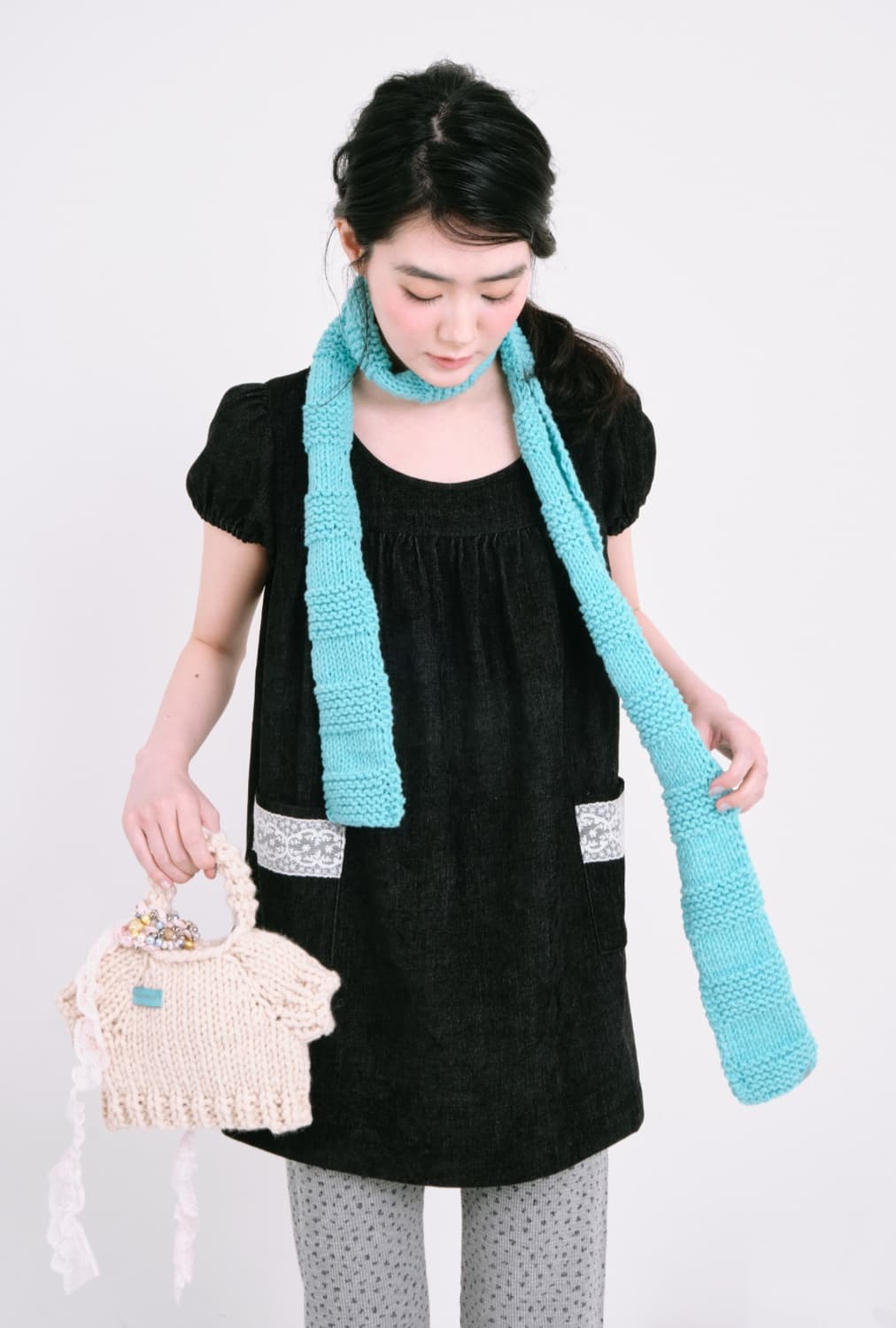 나비버스 메모 드레스 차콜 새상품(택O) 상품이미지3