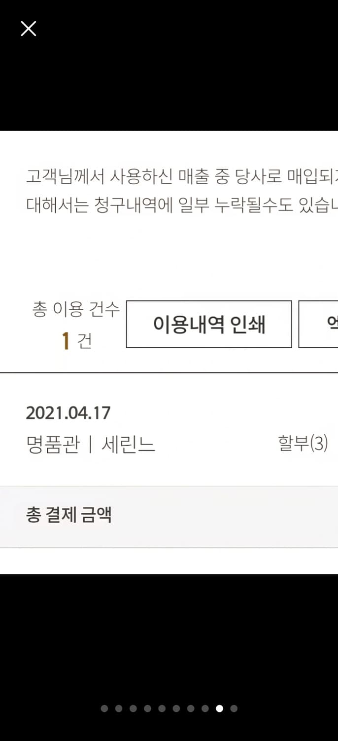 셀린느 아바 트리옹프백  정품 (압구정 갤러리아구매) 상품이미지9