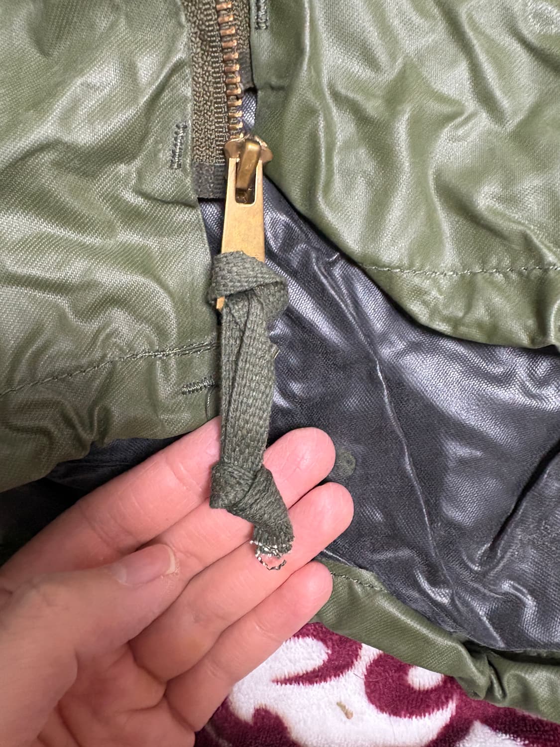 1970‘s 베트남전 미군 웻웨더 파카(우의, 자켓) XL 상품이미지5