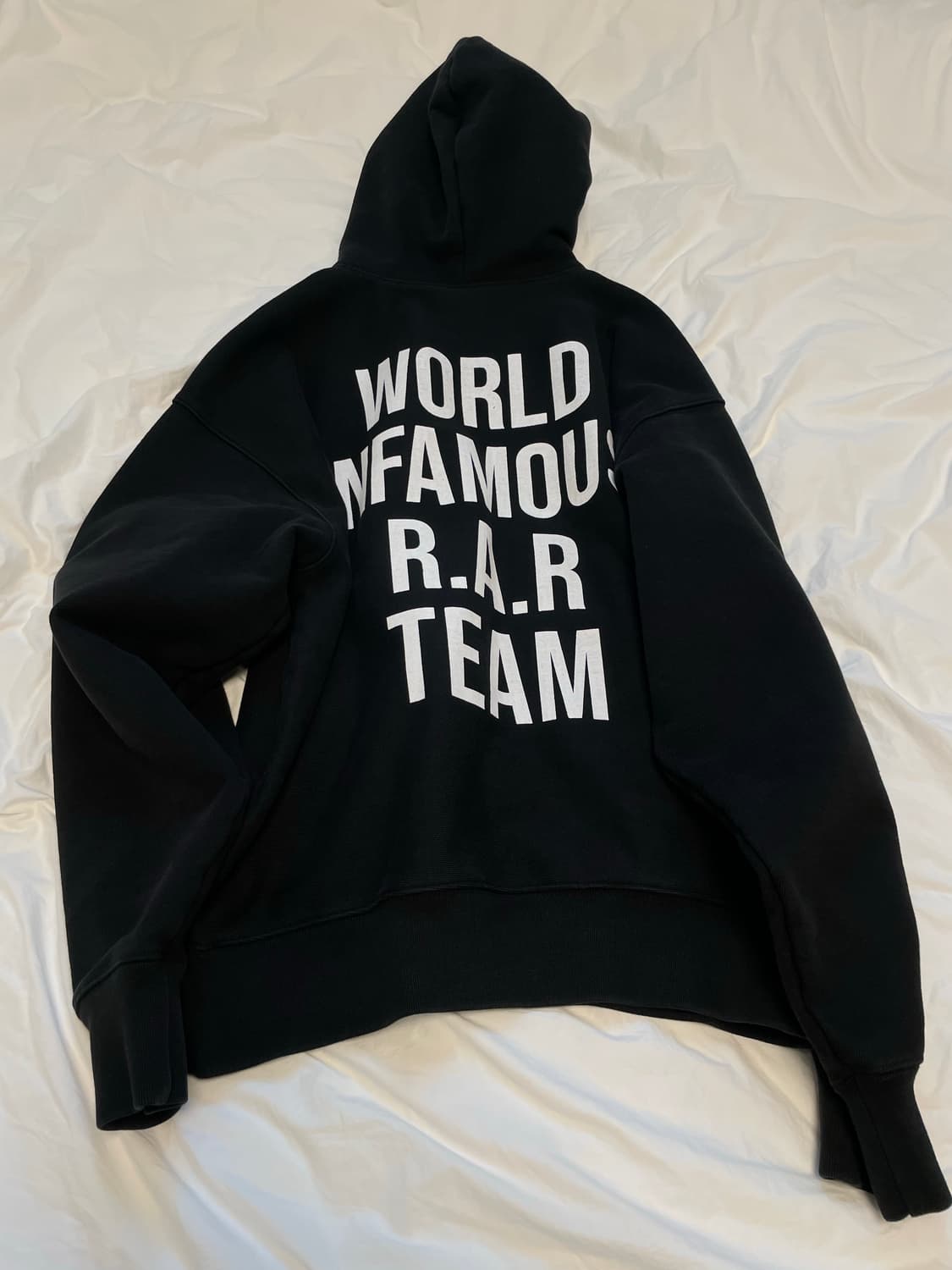 랄 RAR 헤비웨이트 백로고 후드 상품이미지4