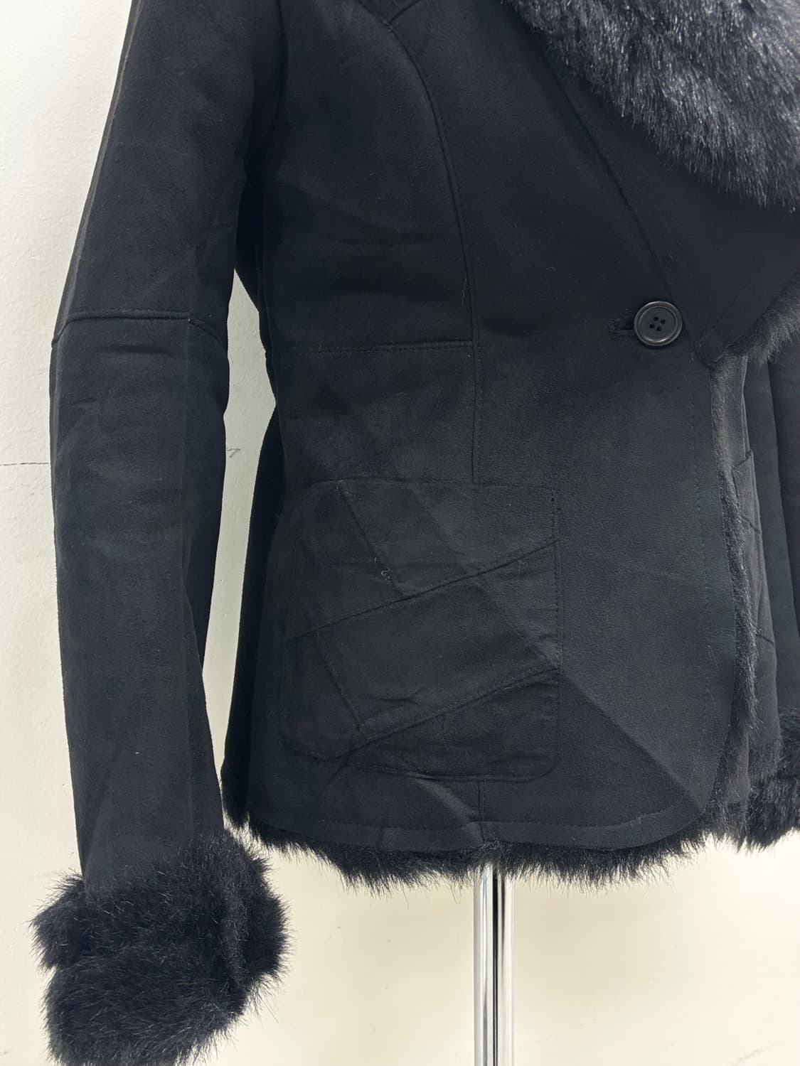 빈티지 블랙 무스탕 상품이미지3