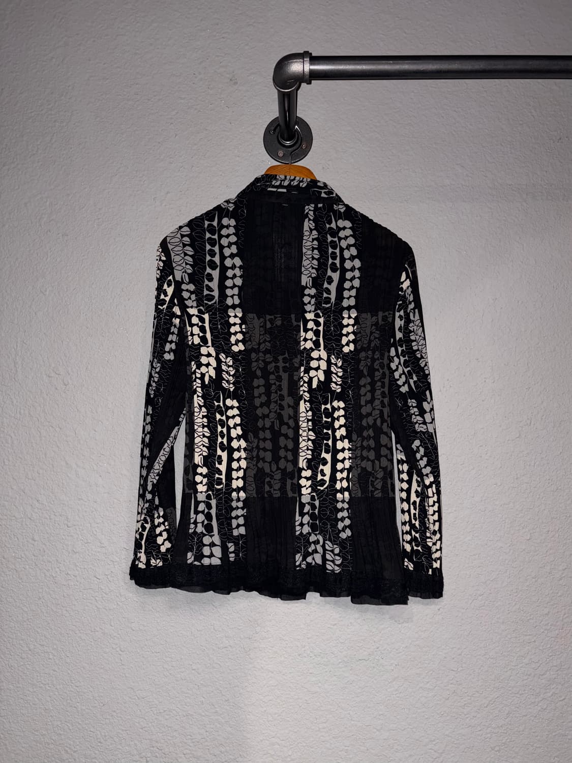 빈티지 나뭇잎 플리츠 셔츠 상품이미지5