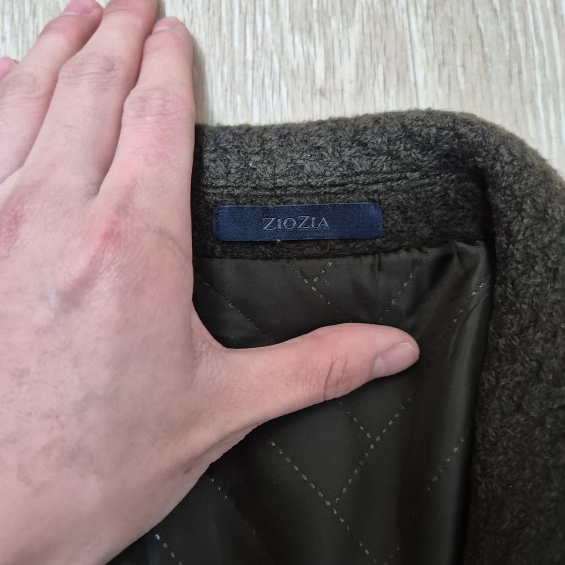 지오지아 슬림 누빔안감 싱글 코트 L(100) 상품이미지4