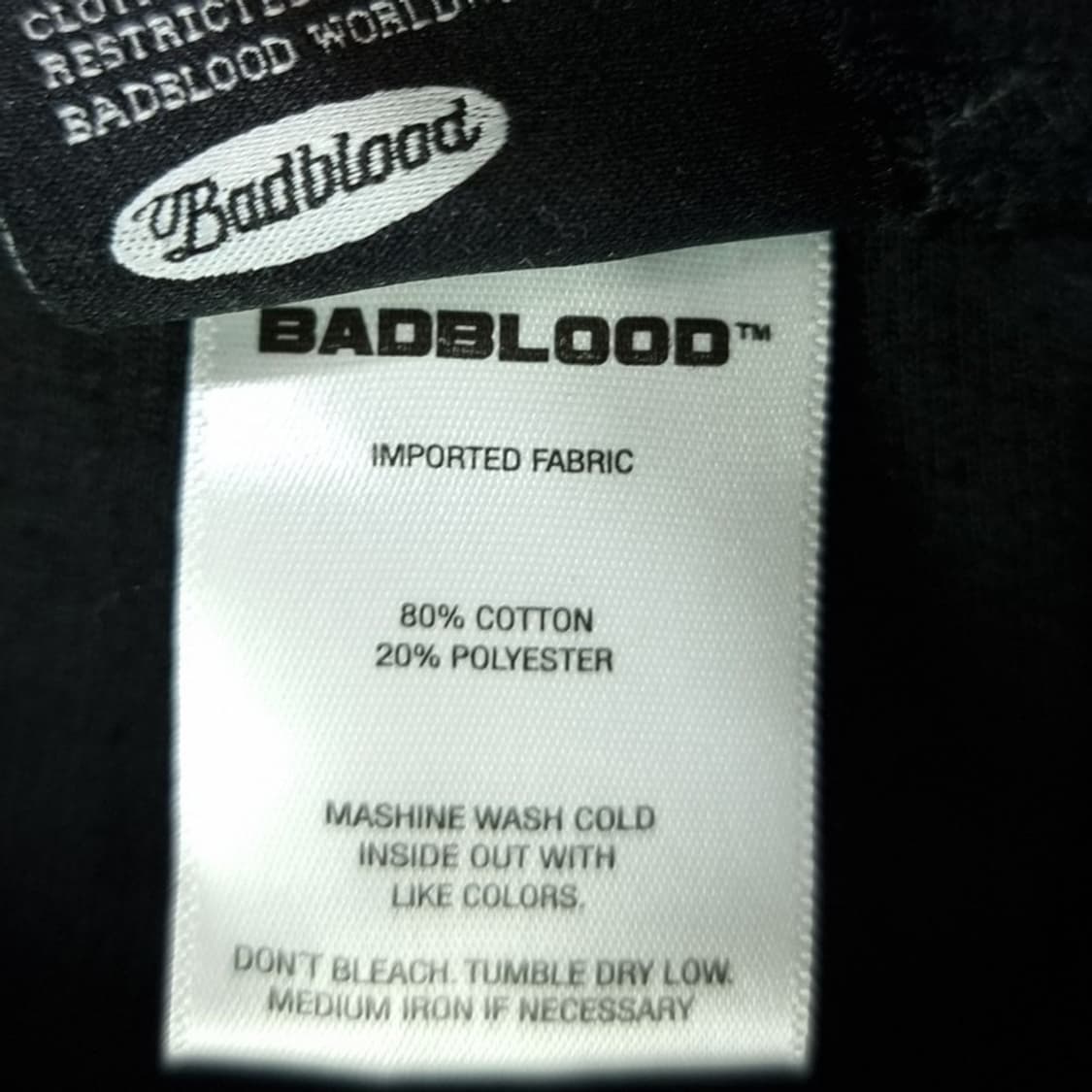 [배드블러드] 로고 프린팅 스트링 와이드 트레이닝 트랙 팬츠 M19313 상품이미지9