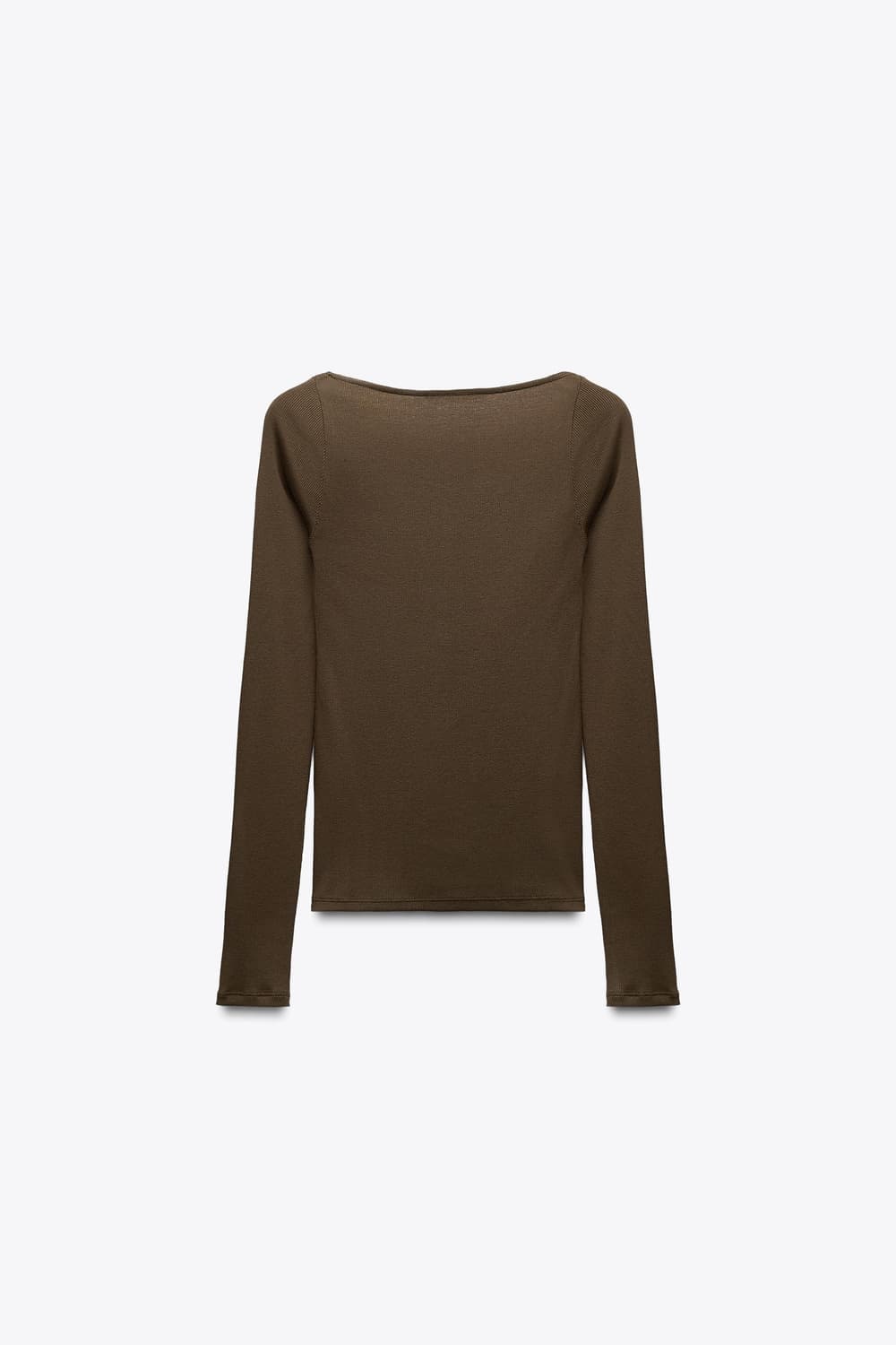 zara 레이스 디테일 리브드 티셔츠 상품이미지2