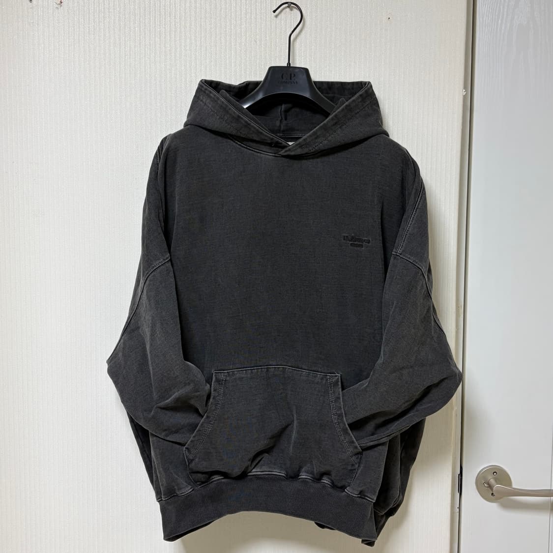 언더마이카 오버사이즈 피그먼트 후디 그레이 상품이미지2