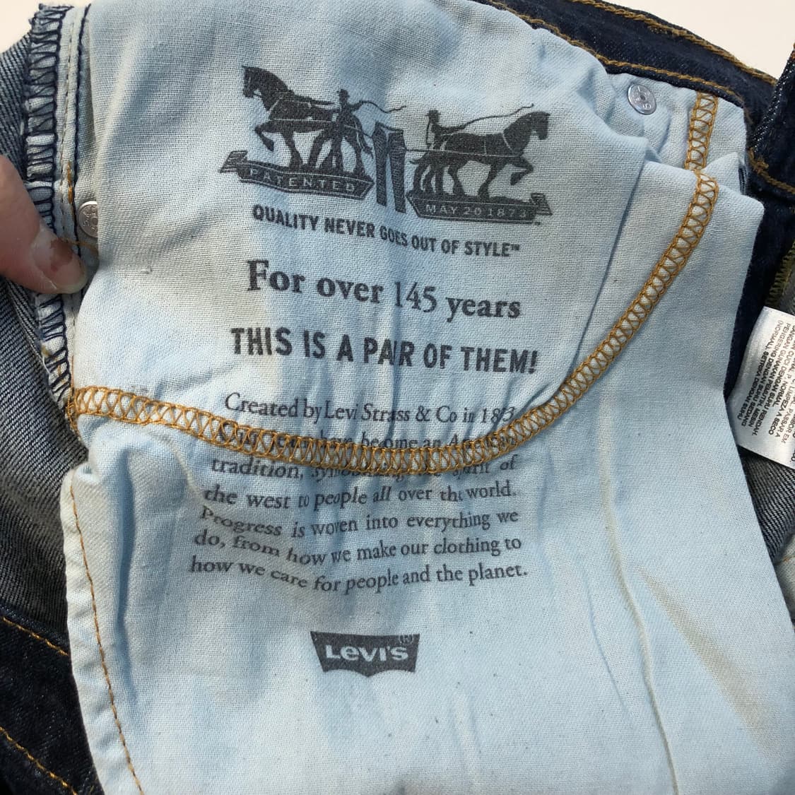 리바이스 527 부츠컷 데님팬츠  상품이미지8