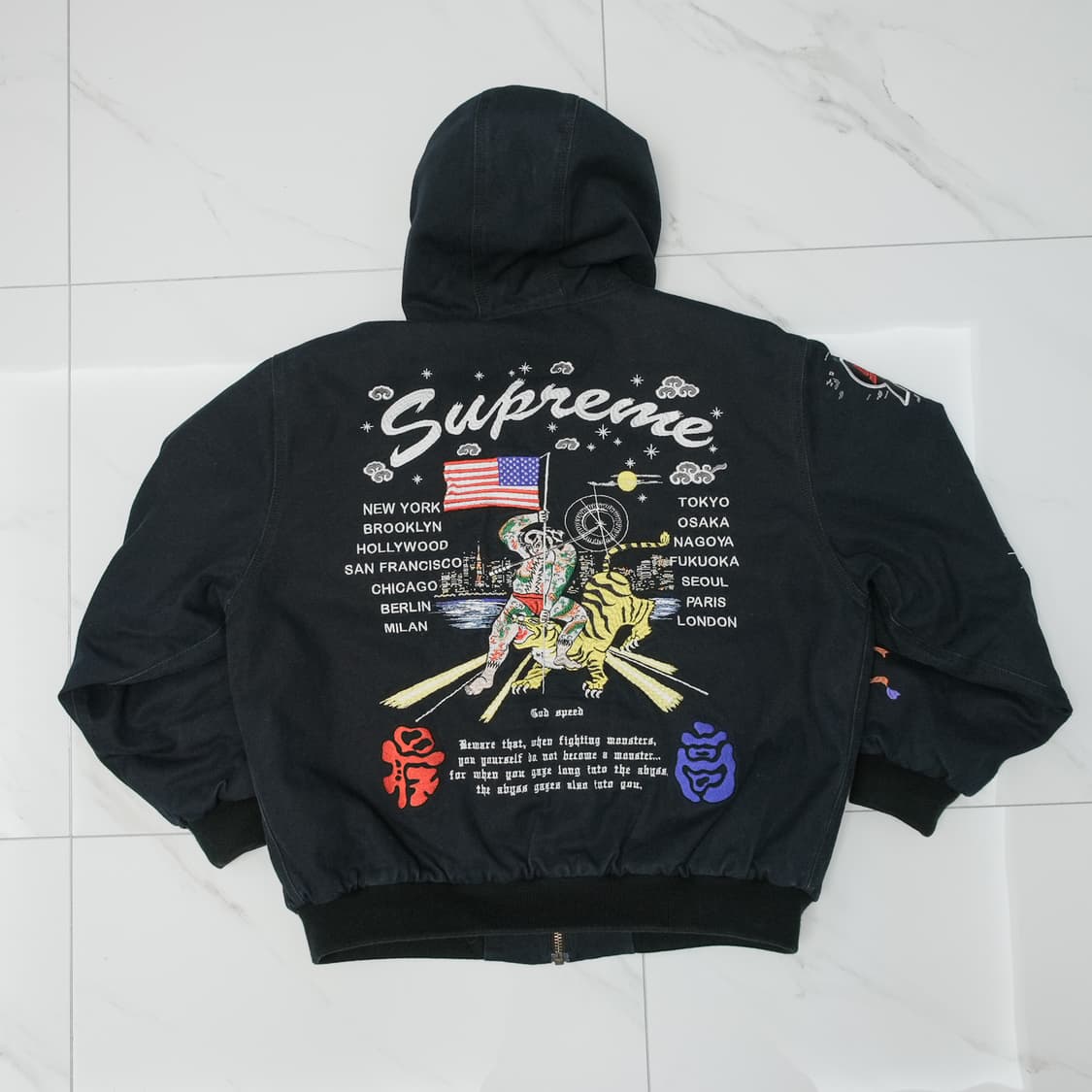 [L] 슈프림 아오이 워크 자켓 블랙 상품이미지6