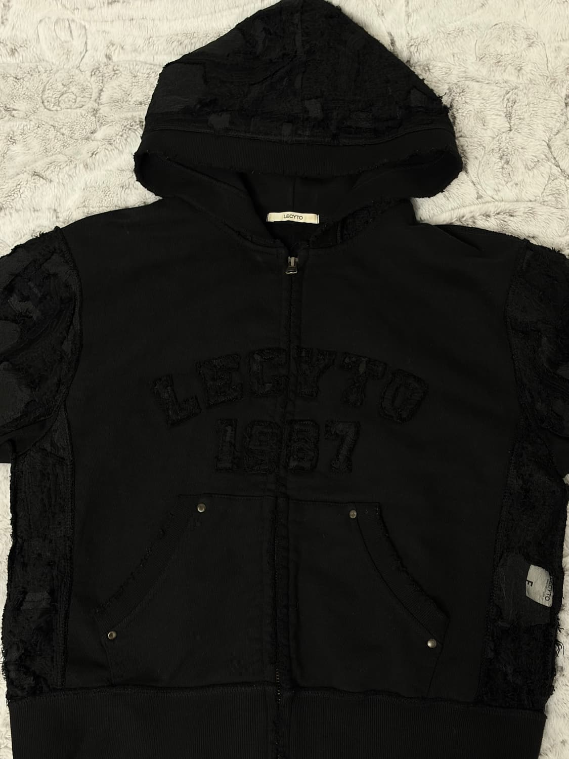 Destroyed Underground Hoodie Zip-Up 상품이미지3