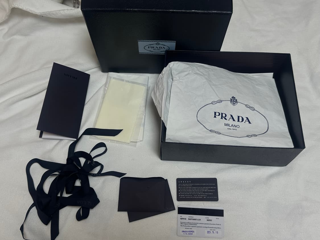 (풀박) 프라다 사피아노 체인 숄더백 블랙 상품이미지8