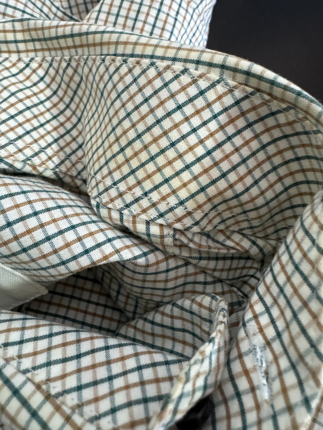 정품 라코스테 스몰 로고 체크 셔츠 M ~ L 상품이미지5