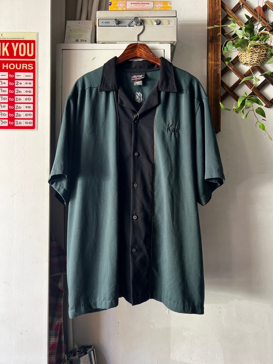[XL]90's Made in USA 레이온 볼링 셔츠 상품이미지1