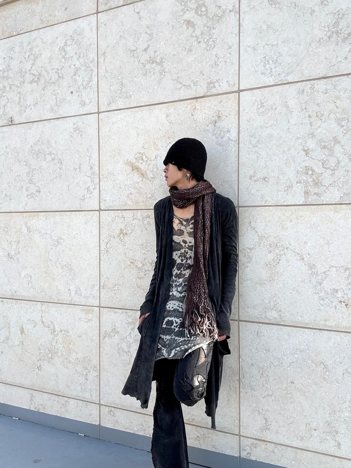 2. Brown Knit Scarf 3.0 상품이미지2