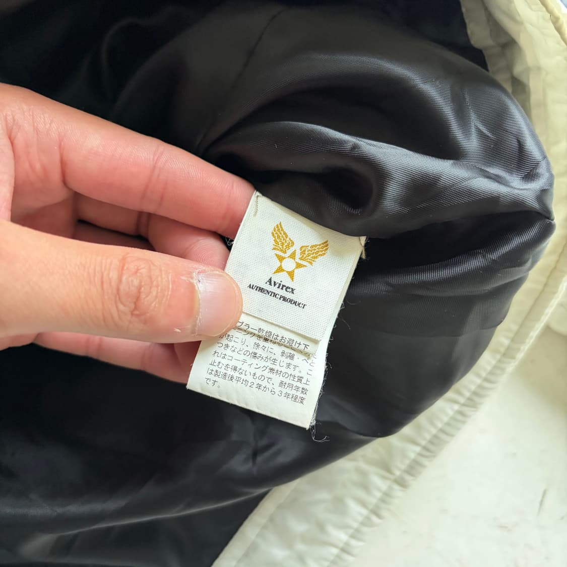 아비렉스 빈티지 퀄티드 모터사이클 자켓 M 상품이미지7