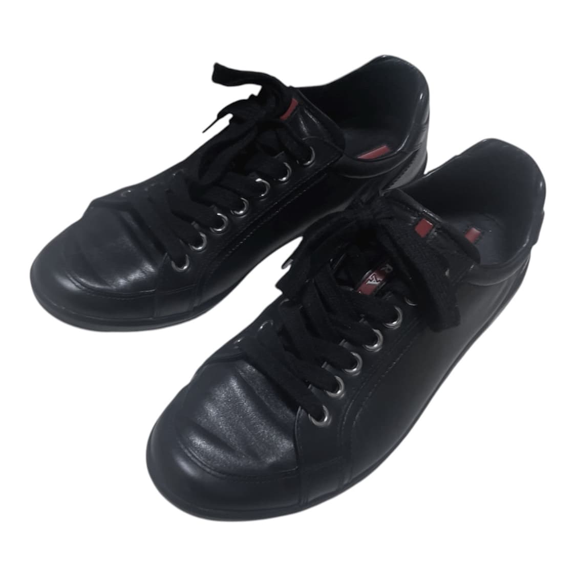 [43] 프라다 스포츠 블랙 레더 레이스업 스니커즈 상품이미지3