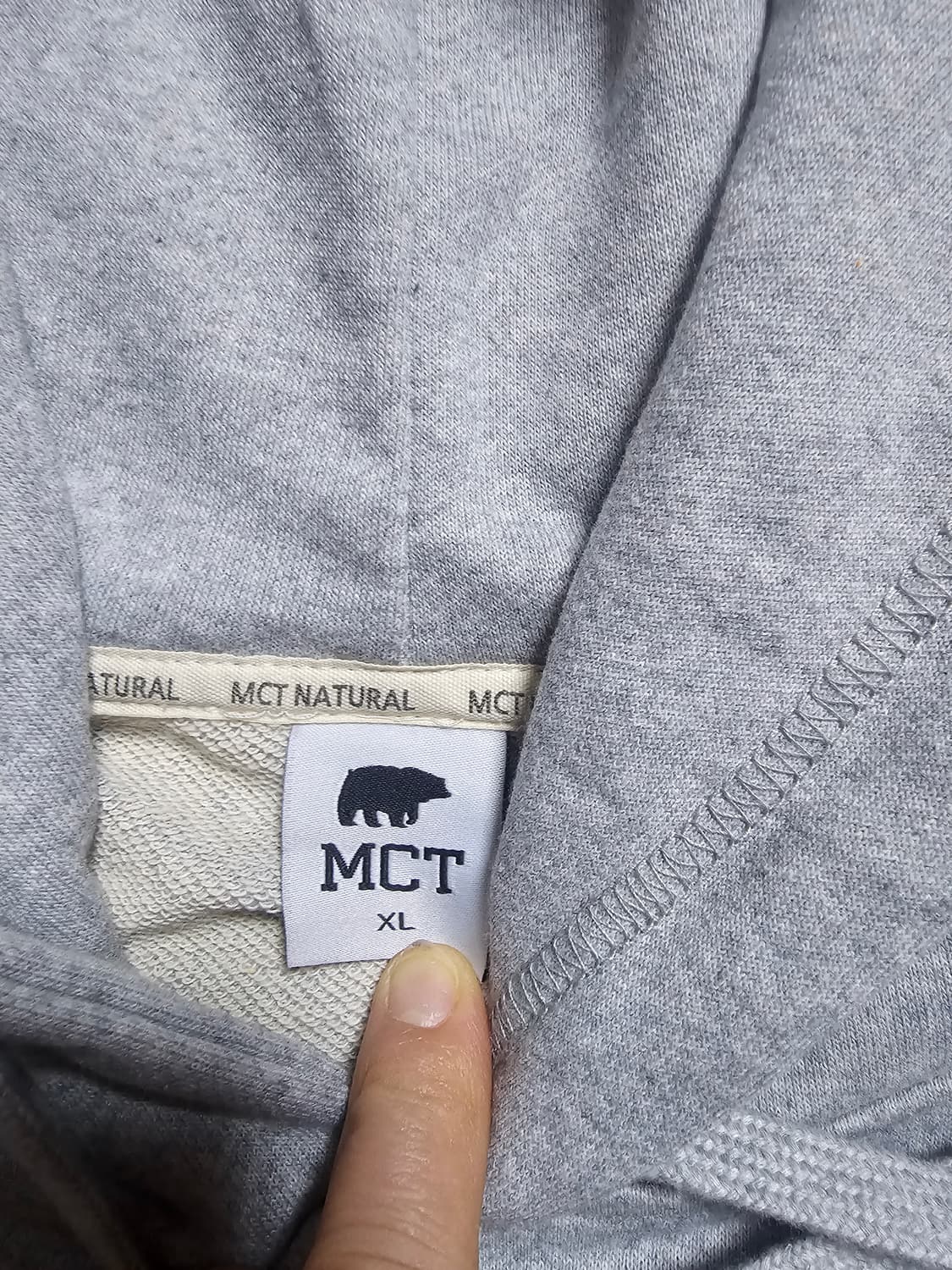 MCT 회색 후드티
 상품이미지2