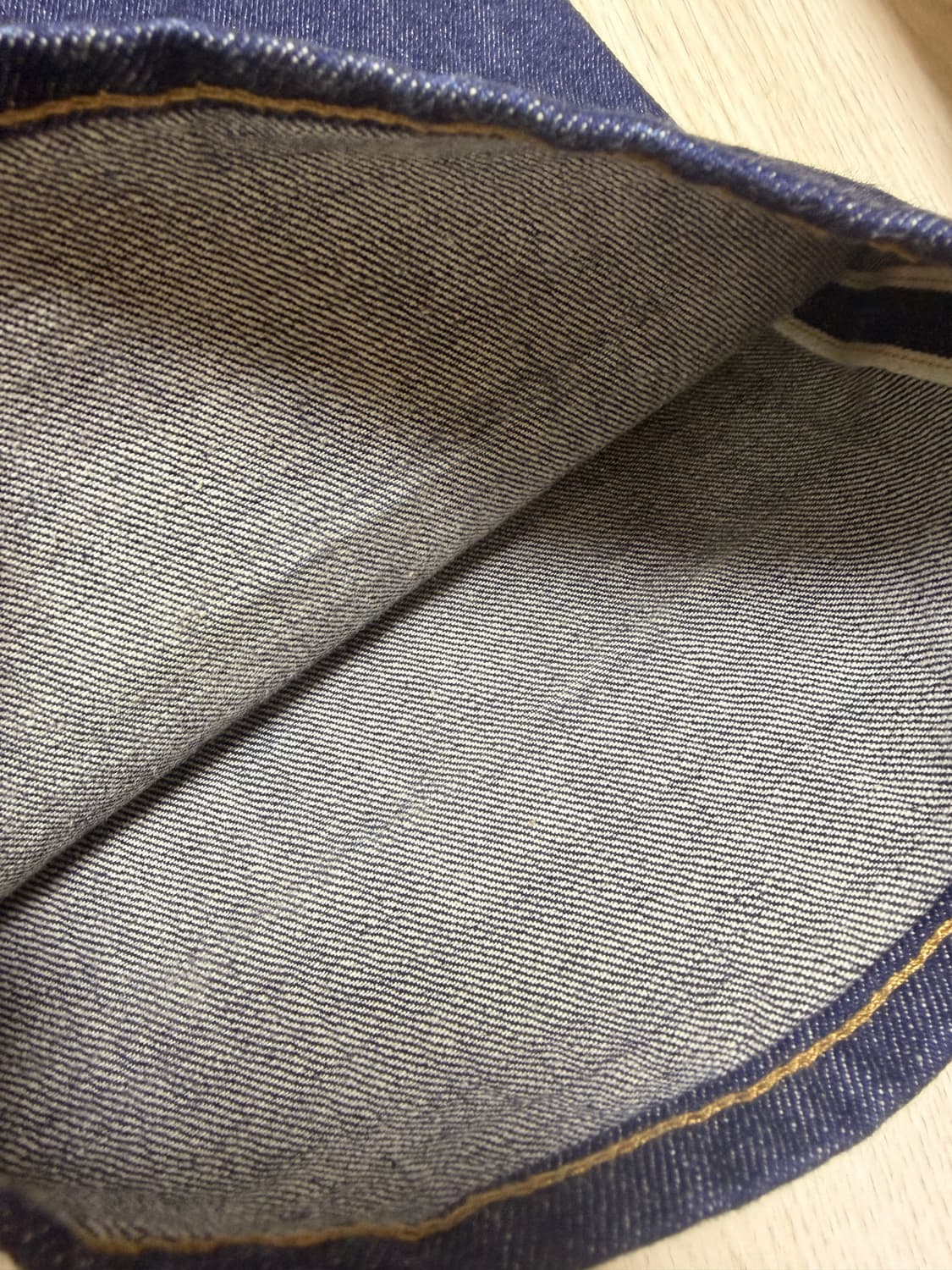 30S CINCH BACK SELVEDGE WIDE PANTS_INDIG 상품이미지8