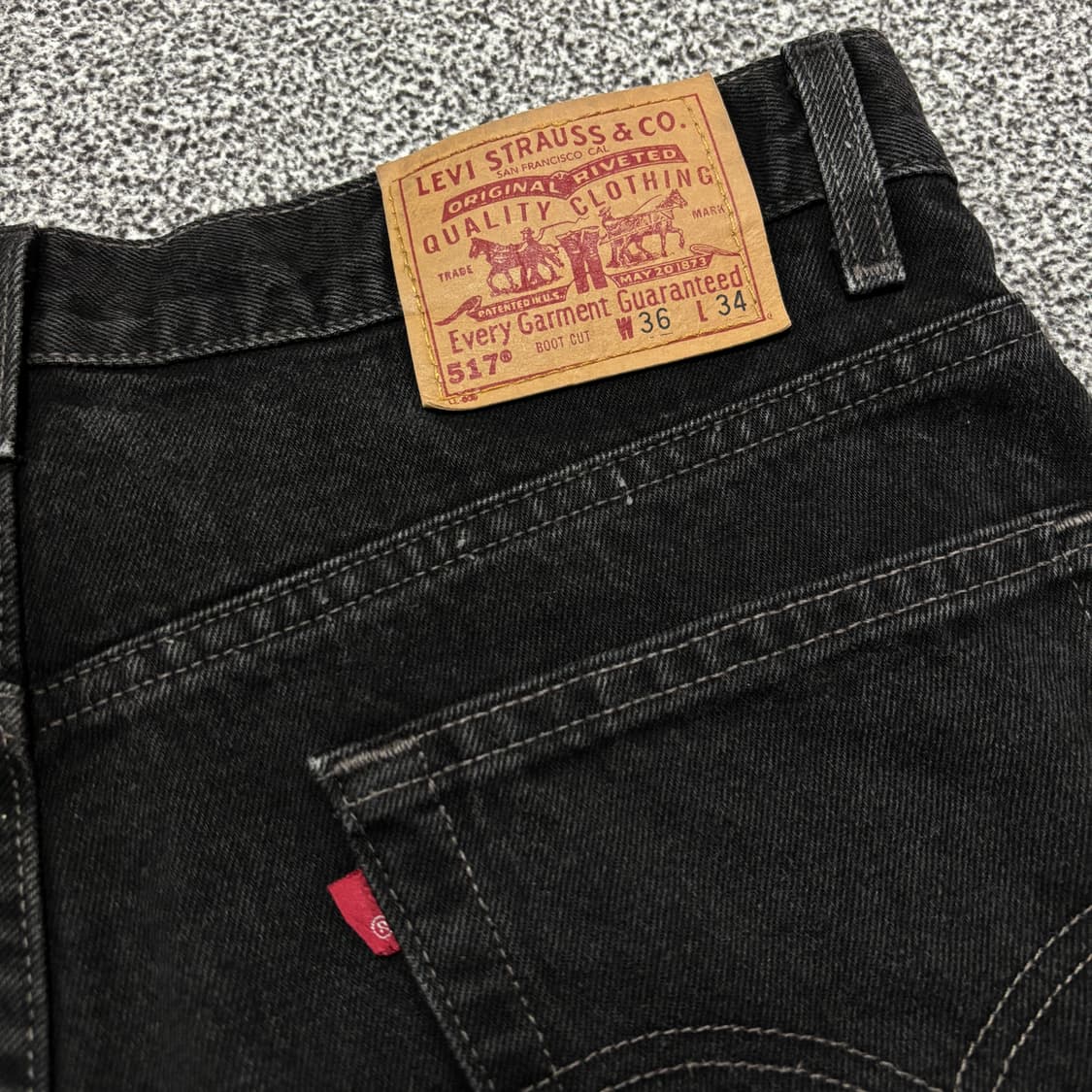 90s 빈티지 리바이스 517 블랙 허리44cm 상품이미지4