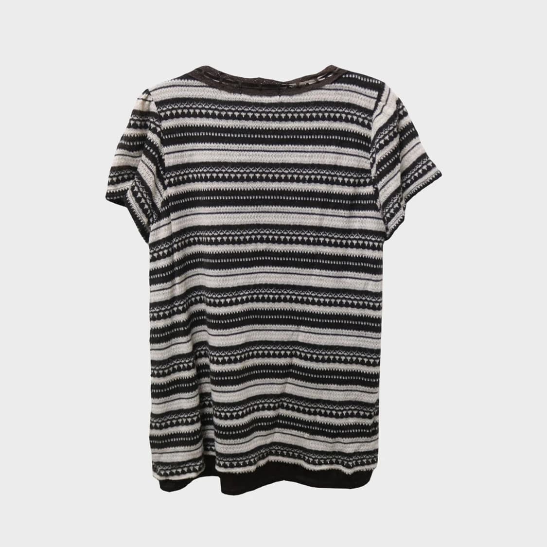 PATTERN 스퀘어넥 리본코어 니트 블라우스 62177 상품이미지2