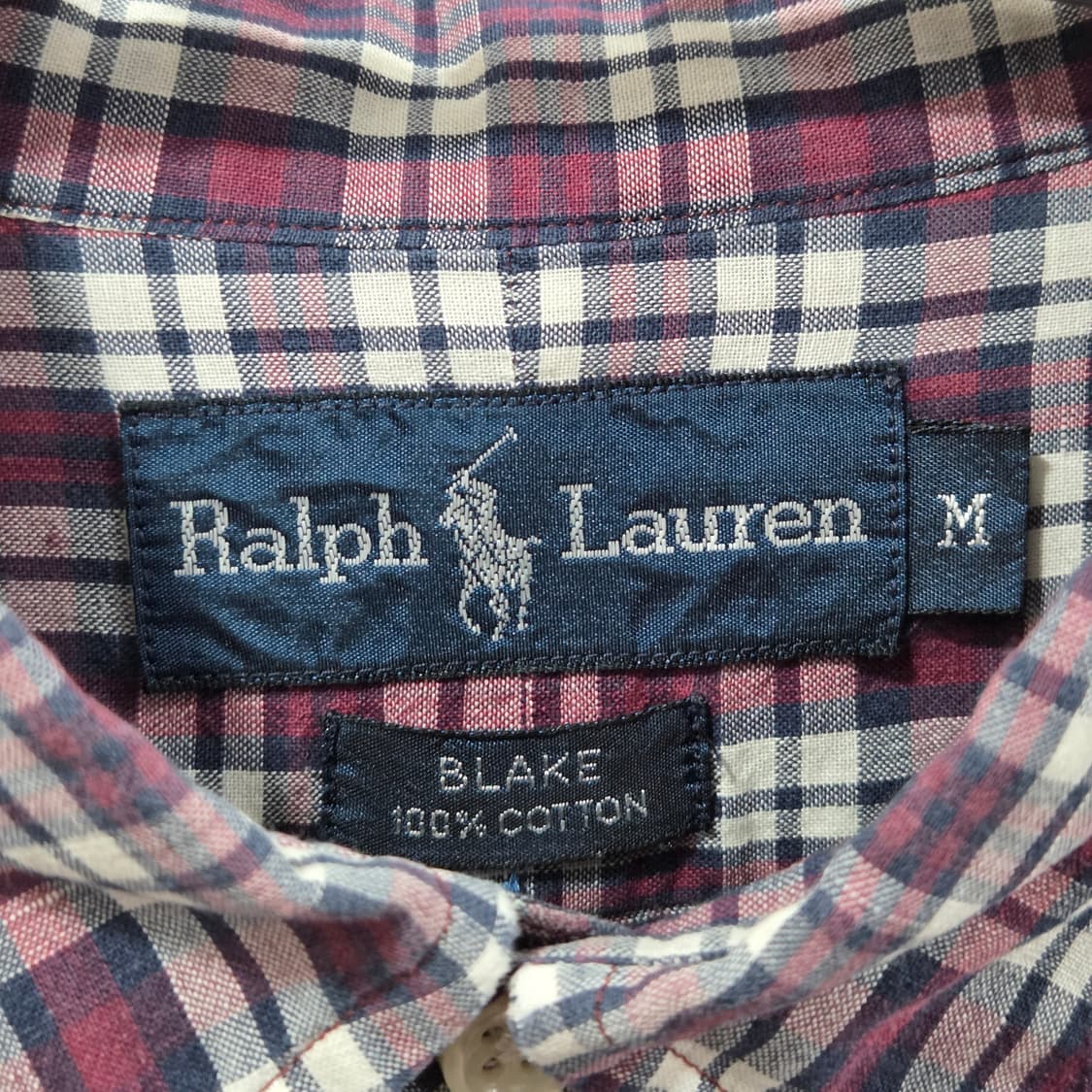 폴로랄프로렌 버튼다운 체크셔츠 M  상품이미지3