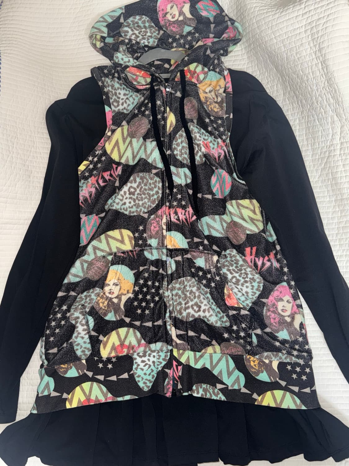 히스테릭 글래머 나시 슬리브리스 후드집업  상품이미지3