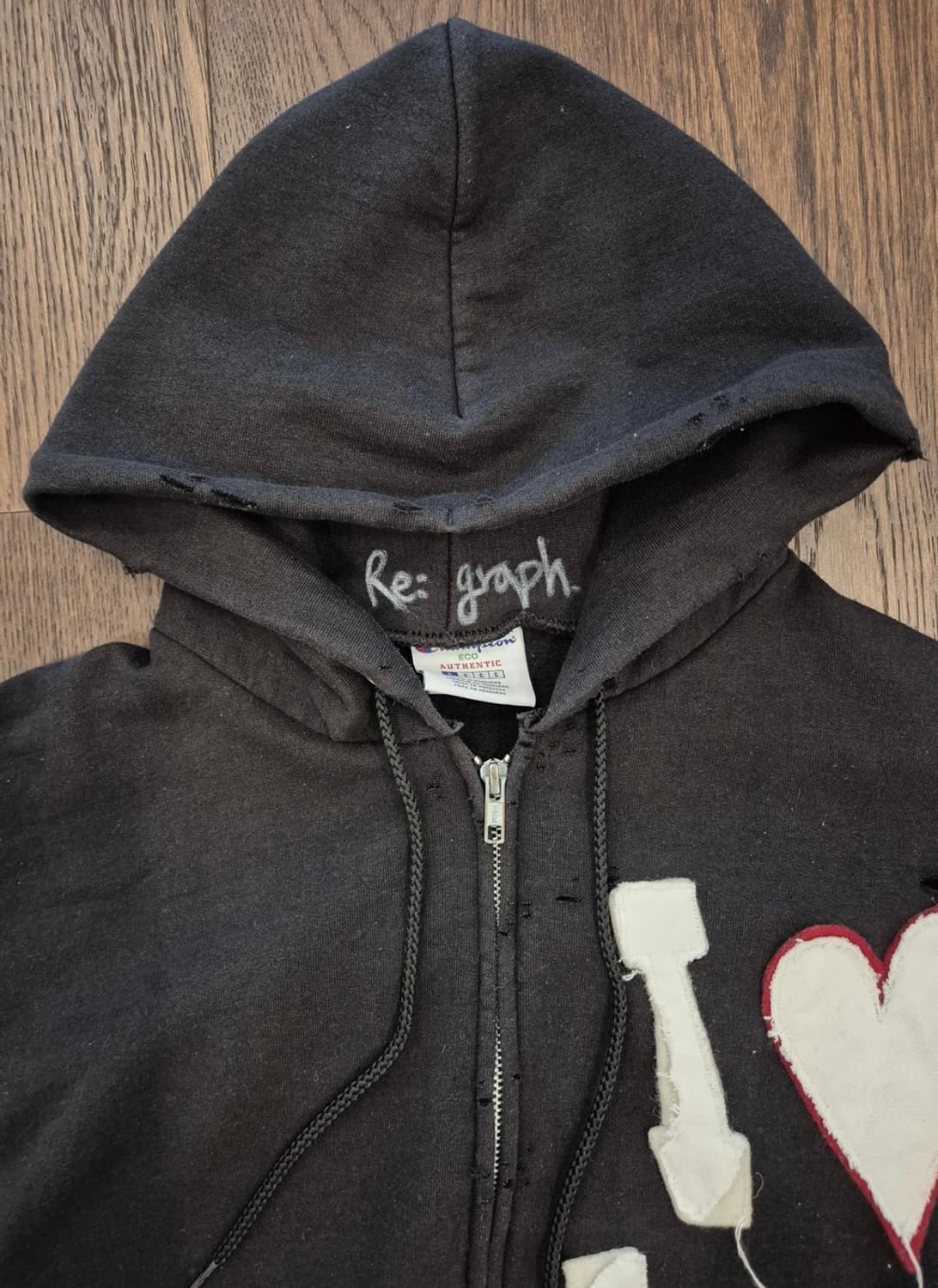 XL) Champion Vintage Rework Hoodie 상품이미지3